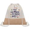 Sac Cabas - PLANETEE - Mamé Elle Assure Grave ! - Jute Naturel - Imprimé En France - Grande Contenance