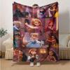 1pc Cartoon Princesses Blanket, Soft Throw for Room Decor, Perfect Gift for Friends and Family, All Seasons Use, Cozy Bedding Cover with Fan