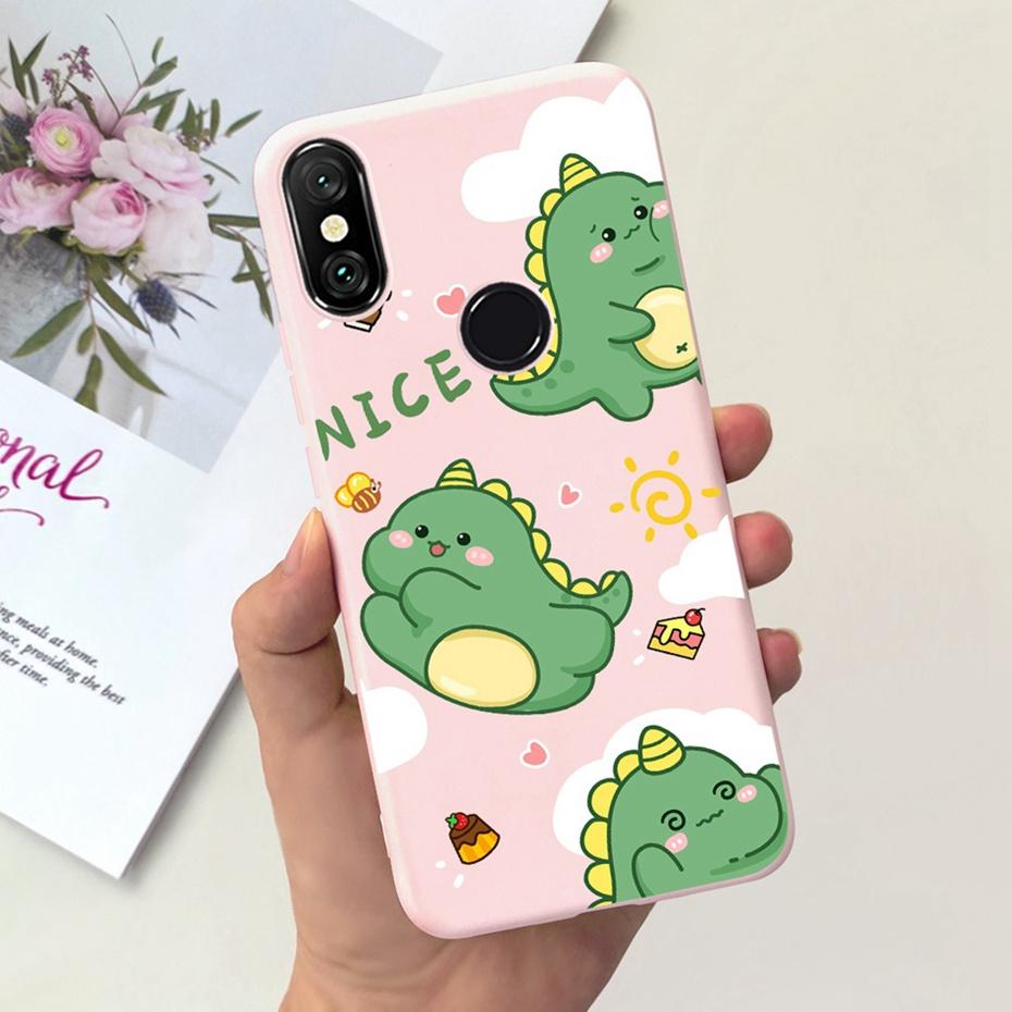 Case For Xiaomi Mi A2 Lite 5.84" Cute Animal Cartoon Candy Color Soft Silicone Phone Bumper For Xiaomi Mi A2lite Back Cover