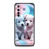 Cute Little Dog Case For Realme C67 C63 C55 C53 C35 C25 C21 GT 2 3 5 6 10 11 12 13 Pro Plus 5G Soft TPU Phone Cover Fundas Capas