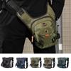 Outdoor Leg Pack Waterproof Thigh Bag with Earphone Hole Adjustable Strap Large Capacity Multi-Pocket Waist Bag for Hiking Cycling Fishing Travel