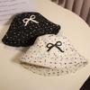 Bowknot Fisherman Hats Sun Protection Sun Hat Casual Bucket Cap  Women