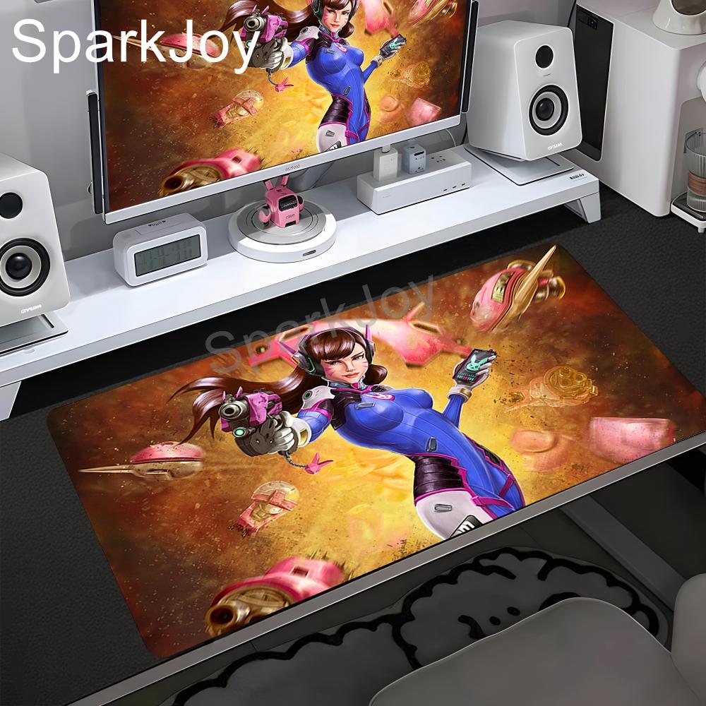 PC Gamer Cabinet Kawaii Mousepad XXL Sexy Anime Girl Overwatch Mercy Mouse Pad Keyboard Rug Laptop Gaming Accessories Desk Mat