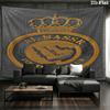 Al-Nassr FC Wall Tapestry Aesthetic Wall Hanging Printed Fabric Blanket Decorative Tapestries for Bedroom Living Room Home Decor