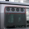 For Jeep Wrangler JL 2018 Up Car Rear Window Vent Louver Sun Shield Panel Cover Decoration Aluminum Alloy