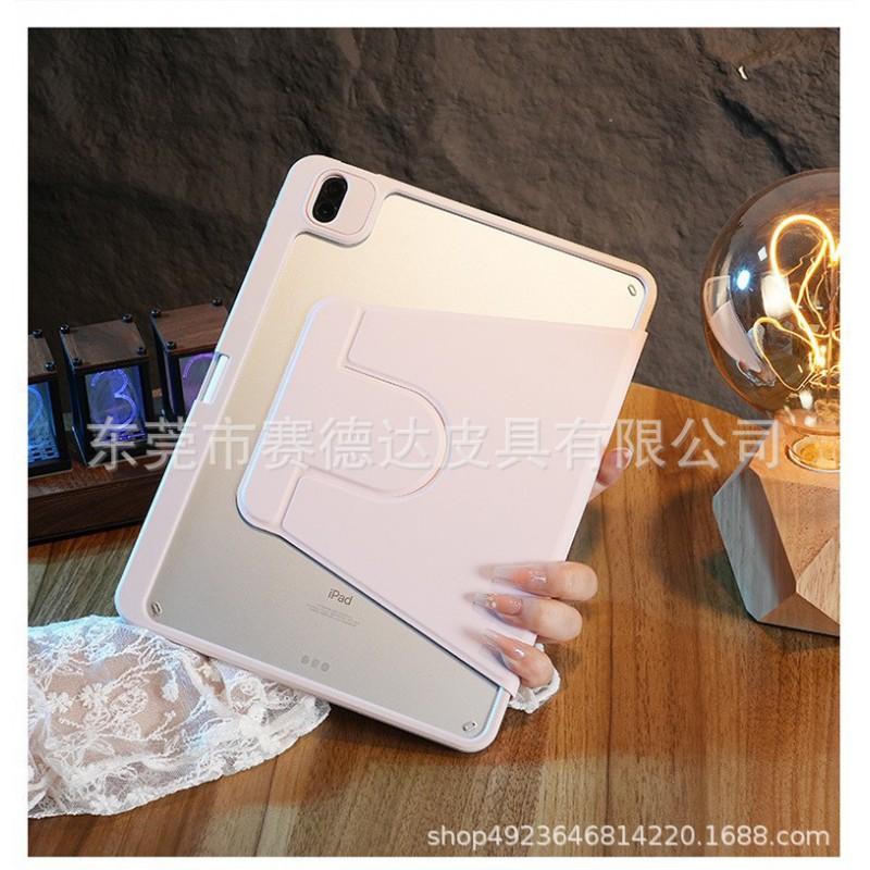 IPad 10th 10.9 Inch 9th Gen 11 Rotating Case Clear Acrylic Shockproof Cover