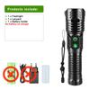 1500m White Laser Flashlight Super Bright Type-c Recharging Torch Powerful LED Flashlights Zoom With COB Lamp Lanterns