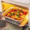 10Pcs Reusable Food Tin Foil Tray 6/7/8 Inch Air Fryer Tray Durable Aluminum Foil Box