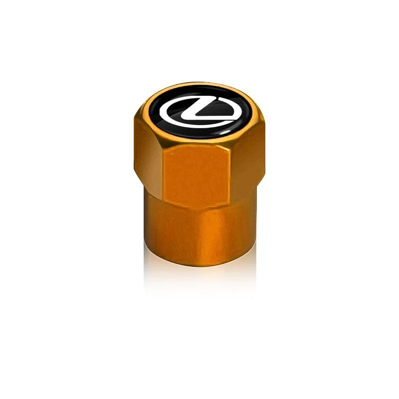 4Pcs Car Tire Valve Caps Emblem Metal Cap Case Car Accessories For Lexus CT200H IS250 RX300 RX350 RX450H LS460 GX460 GX470 ES350