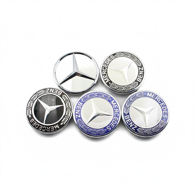 New 4Pcs 60mm 75mm Car Wheel Center Hub Cover A1714000025 For Mercedes Benz AMG A C GLC GLA W205 W204 W203 W212 W211 W213 W210 W164 DH1