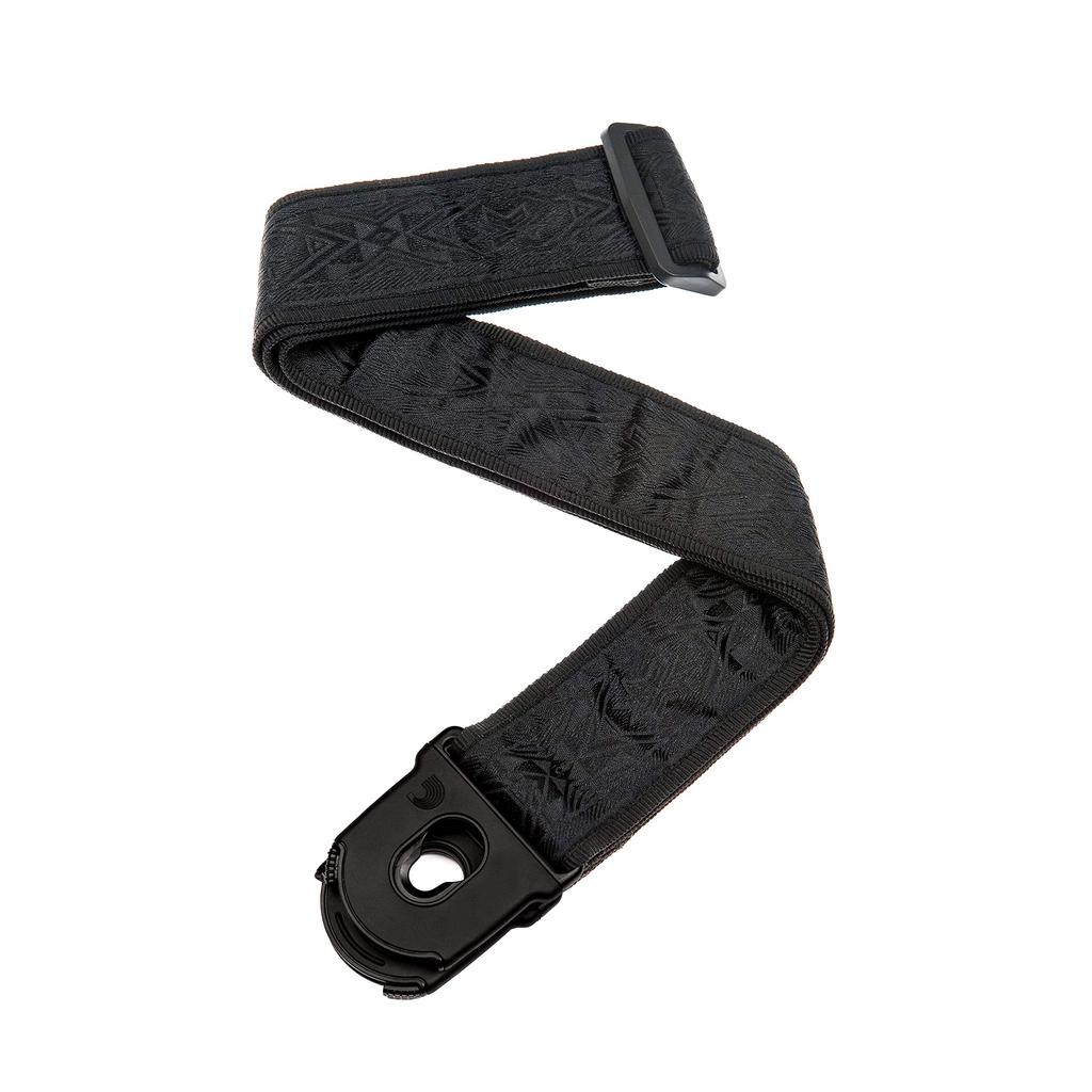 Ремень для гитары Planet Lock Strap 50PLB01 черный атлас D'Addario