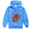 9197 Детская для девочек MANON SOPHIA DANIELA LARA MEGAN YOONCHAE С принтом Повседневная Толстовка с длинными рукавами