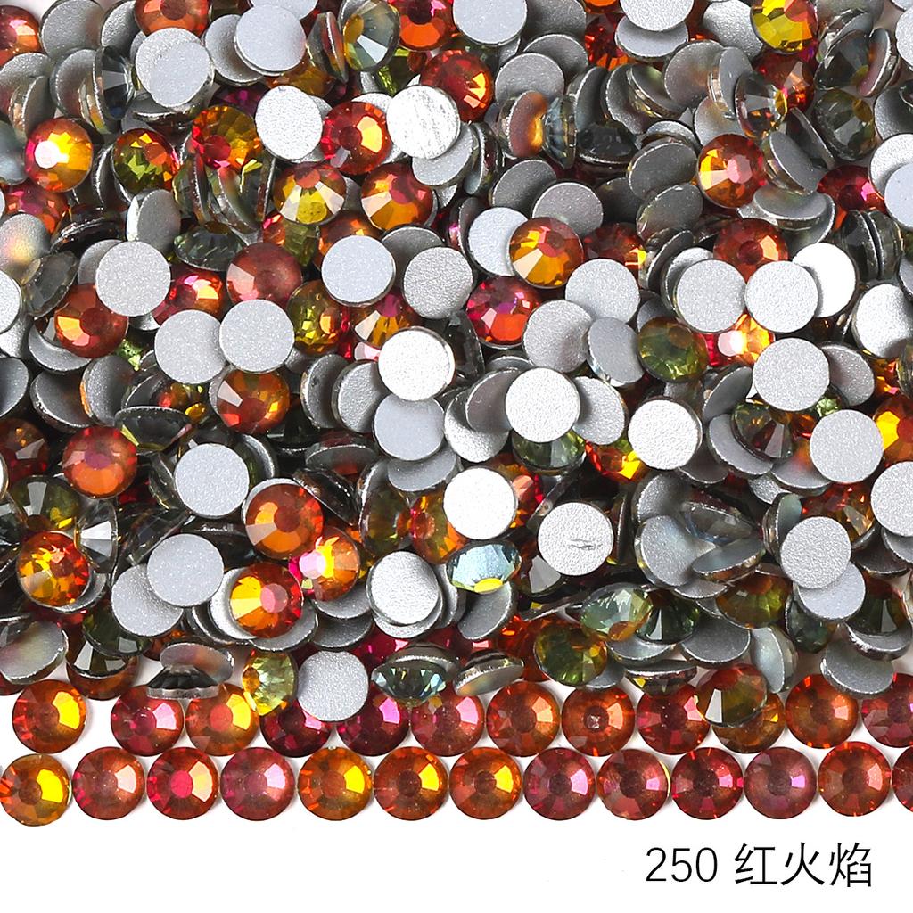 Круглый стеклянный страз DIY маникюр бриллиантовая ювелирка, наклейка-дрель для аксессуаров чехла мобильного телефона, хрустальное стекло плоское дно имитация бриллианта