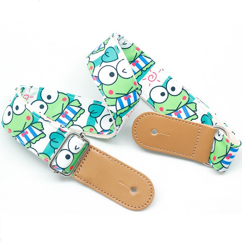 Регулируемый кожаный и тканевый гитарный ремень в этническом стиле с различными узорами для акустических и бас-гитар