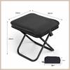 Portable Folding Chair for Outdoor Camping, Compact Multi-Functional Bench & Fishing Stool, Lightweight Foldable Small Seat for Travel