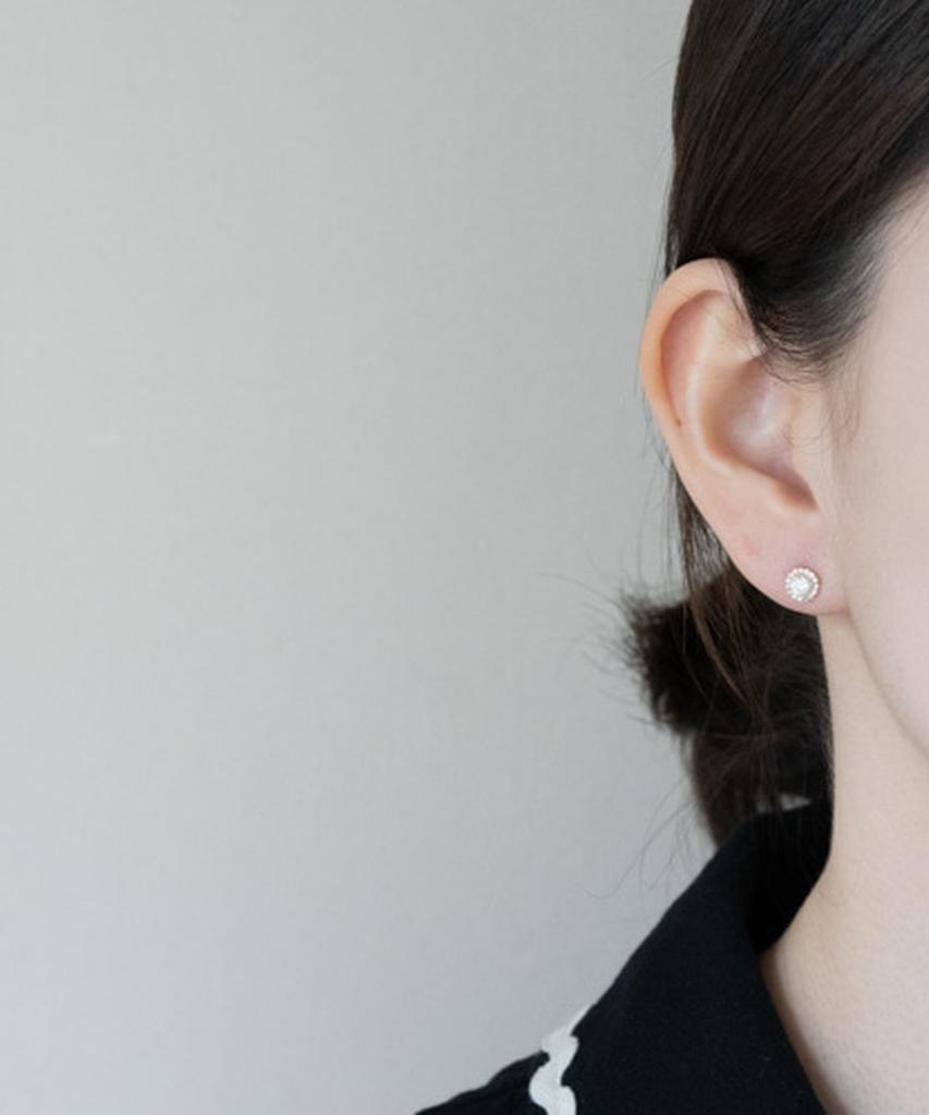 Серебряные серьги Alleun 925 пробы, круглые, крупные, серебристые