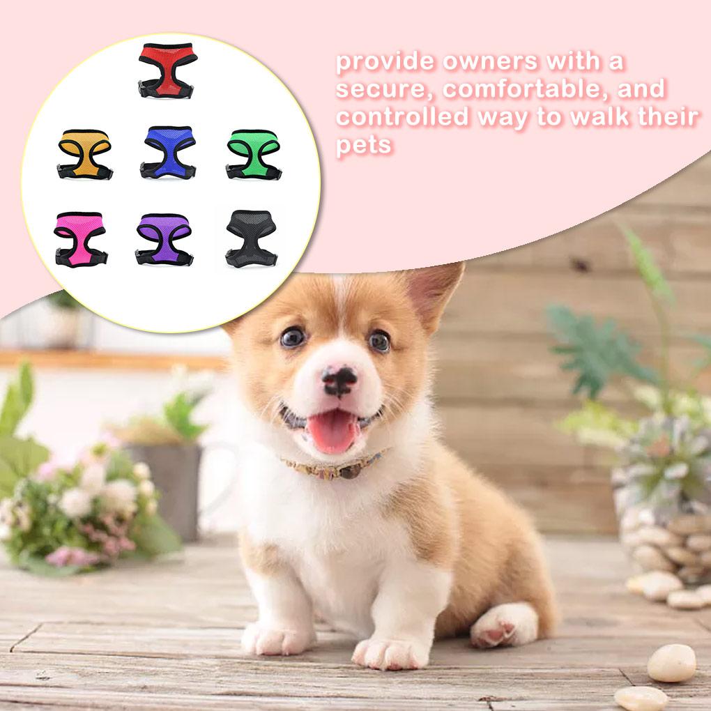Популярная регулируемая шлейка для домашних животных, кошек, щенков, собак, прогулочный ремень, жилет из мягкой сетки, безопасность