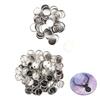 100 Set Pin Back Button Parts Sturdy Metal Plastic Rustproof Smoothing Button Making Supplies for