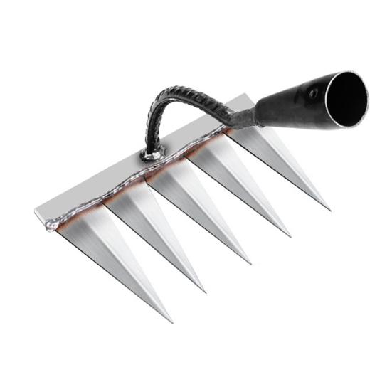 Инструмент для удаления сорняков, съемный ручной инструмент для прополки с 6 зубьями, стальной садовый когтистый инструмент для ручного удаления сорняков для сада, заднего двора, фермы