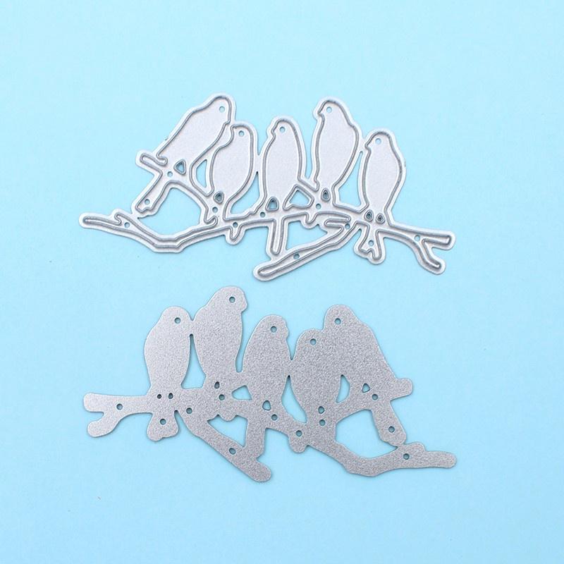 Трафареты «Птица на ветке» для скрапбукинга «сделай сам»/фотоальбома, декоративное тиснение, бумажные карты «сделай сам», штампы