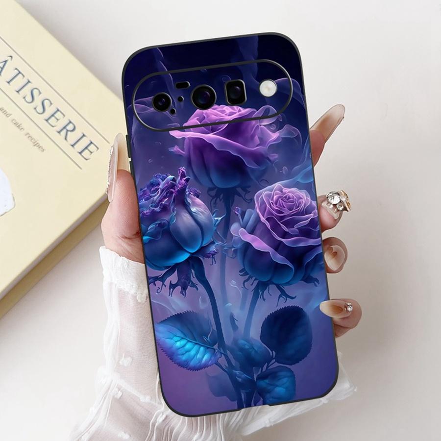 New design 2025 Pattern Case for Google Pixel 10 Pro XL Capa Soft Silicone Black Painted Full Cover for Google Pixel10 Pro Funda