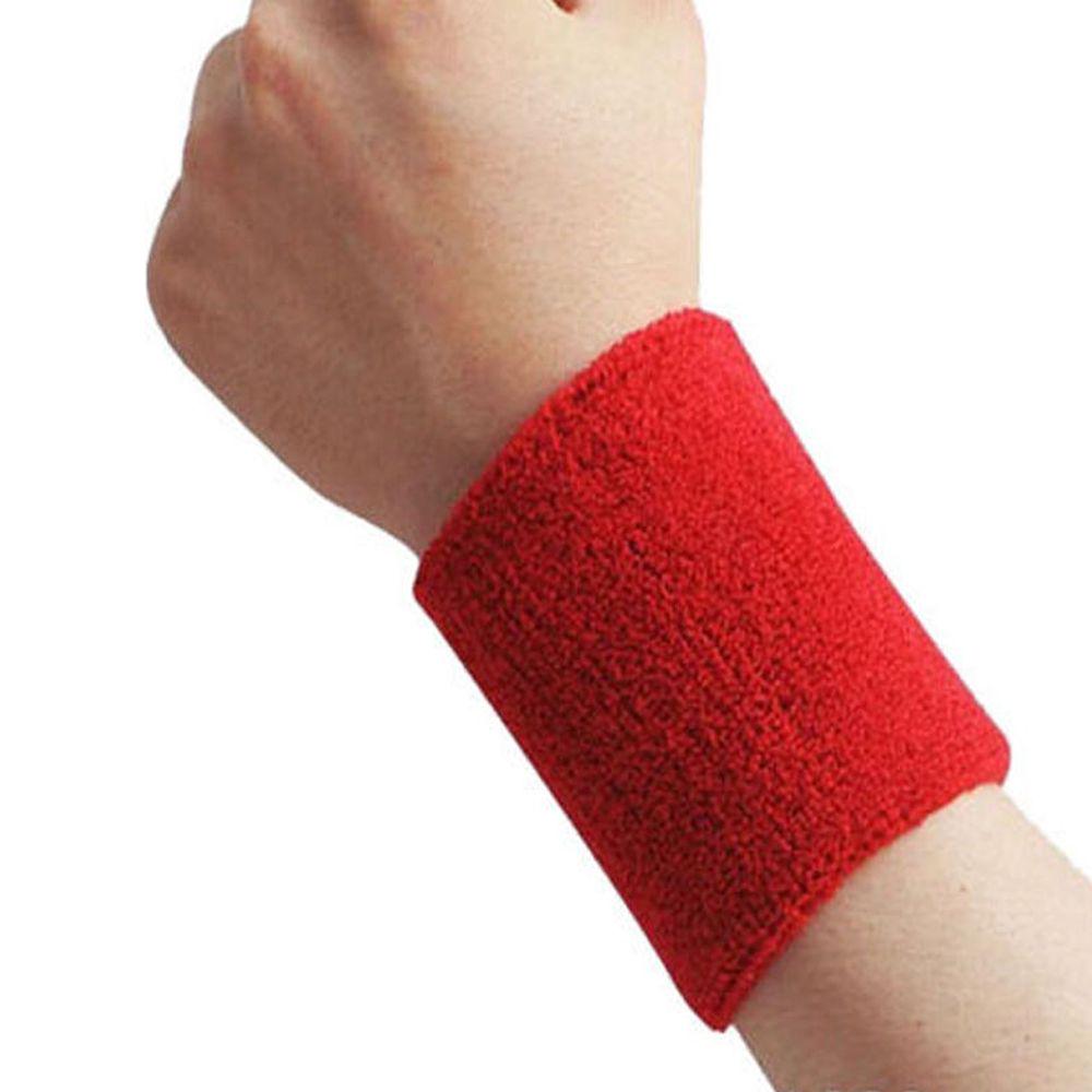 Поддержка запястья Тренажерный зал Спорт Сквош Хлопчатобумажная ткань Теннисный браслет Ремешок на руку Защитные повязки на запястье