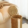 Seaweed fiber with toilet paper holder hand-woven 3-roll toilet paper holder Brown suitable for bathroom under sink
