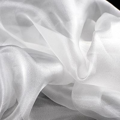 Moonfarm Высокоглянцевая Органза Белая Ткань x Ширина 150см Крафт Цвет Однотонная Ткань 1-5м (5м)