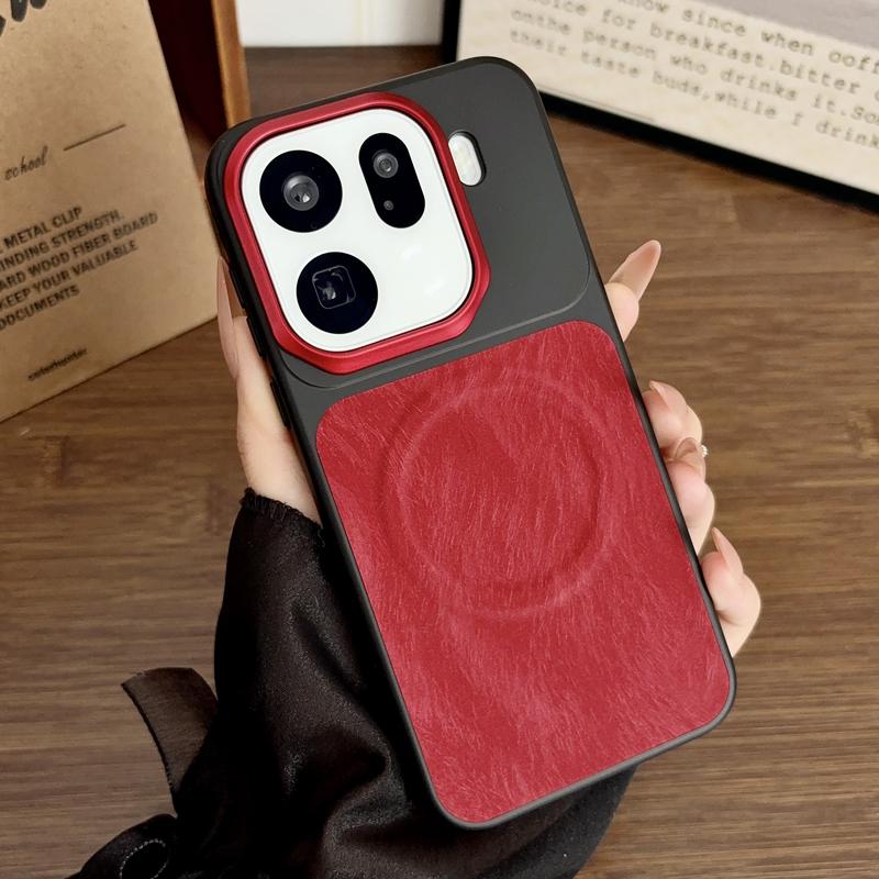 Премиальный чехол-книжка Bsuienss с ощущением кожи PC+PU для OPPO Find X9S Pro X9 Pro, с магнитной зарядкой, ударопрочный, полностью защищающий