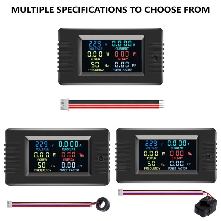 Wattmeter Power Meter Voltmeter AC110/220V Voltage 100A Current Power Analyzers LED Electricity Meter Detectors