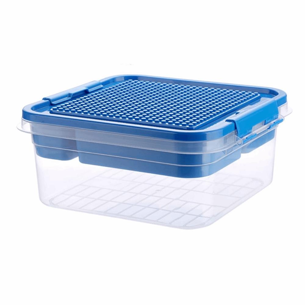 Dustproof Children's Toy Organizer Stackable Particle Holder Building Blocks Storage Box Household