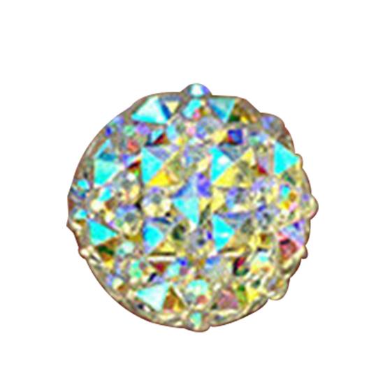 DIY 40 шт. 12 мм круглые стразы из смолы AB с плоской задней стороной для телефона, свадебные поделки