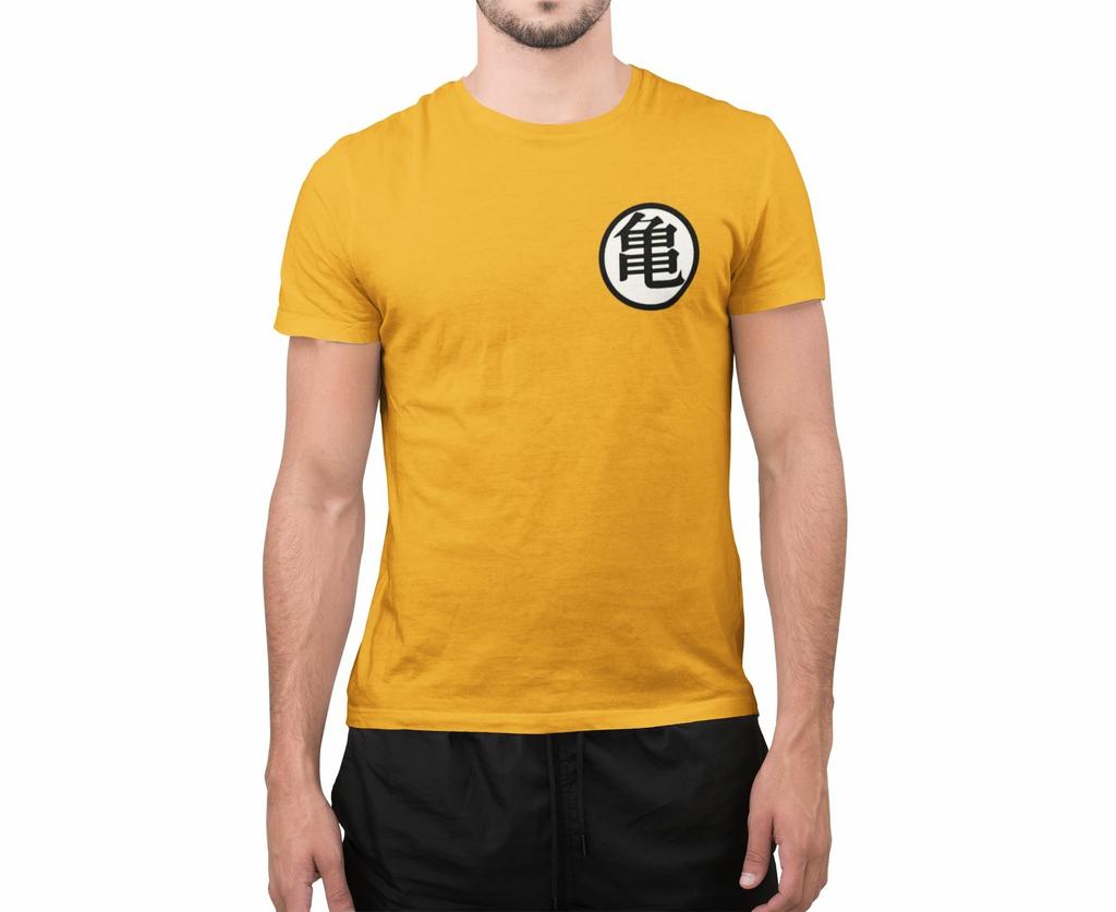 Dragon Ball Son Goku Kaio Kame Symbol Distressed Kampfanzug orange T-Shirt Mens Womens Tees Top