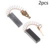 2Pcs Spring And Wires Electric Motor Carbon Brushes For Dust Collector Cleaner