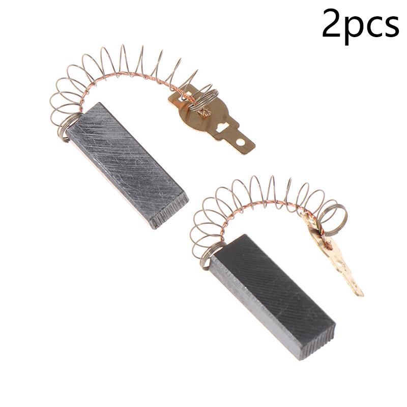 2Pcs Spring And Wires Electric Motor Carbon Brushes For Dust Collector Cleaner
