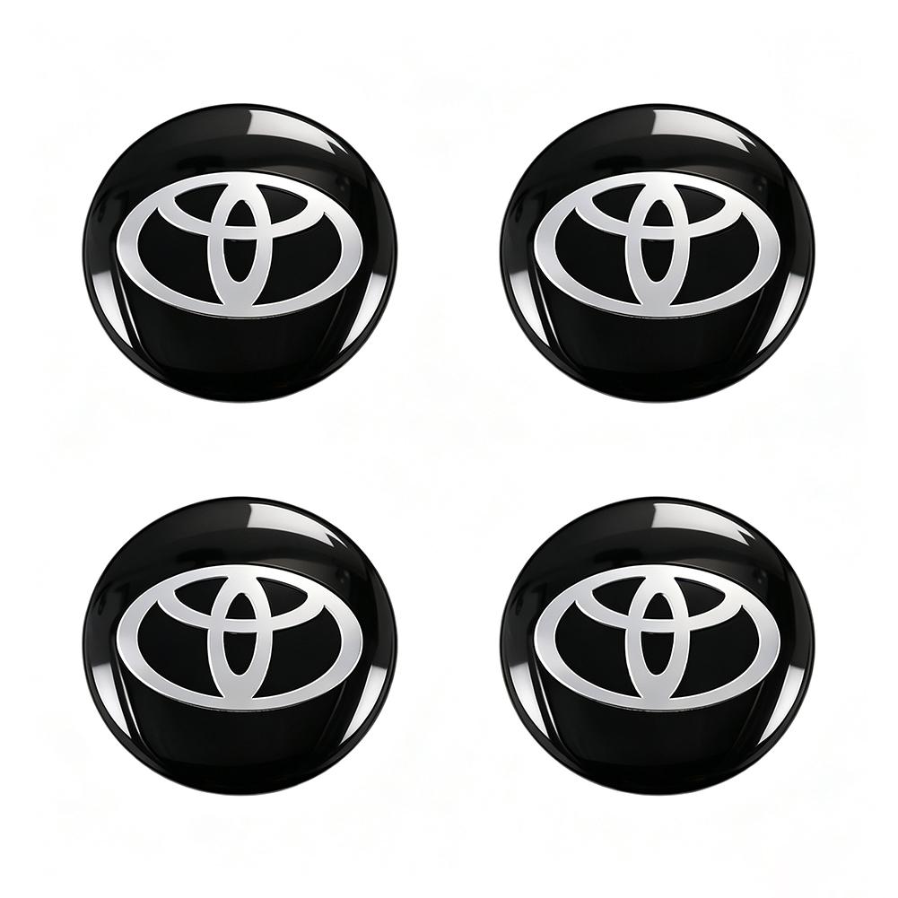 4Pcs 56mm Car Wheel Center Hub Cap Emblem Stickers Accessories For Toyota J47 Hilux Corolla RAV4 Camry Highlander Yaris Cross Prado