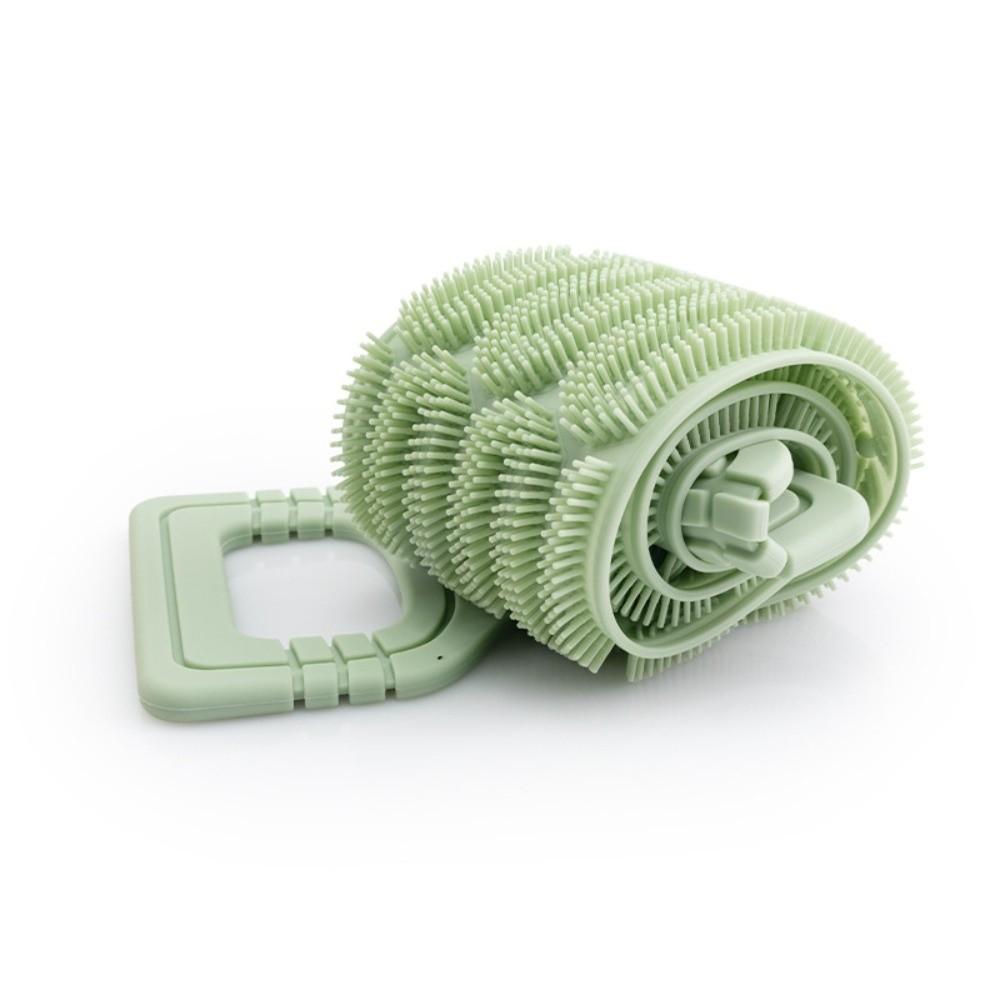 Long Strip Silicone Body Scrubber Double-Sided Exfoliating Bath Towel  For Men & Women