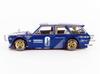 1971 Datsun 510 Blue Metallic by Jun Kaido House Special Diecast Model True Scale Blue Wagon, Right-Hand Drive, (Designed Imai) 1/64 Car, Miniature,