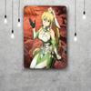 Sword Art Online Винтажная жестяная табличка Домашний декор Настенный декор Искусство Настенный плакат Украшение комнаты Декор Ретро Металлическая табличка Постеры для бара