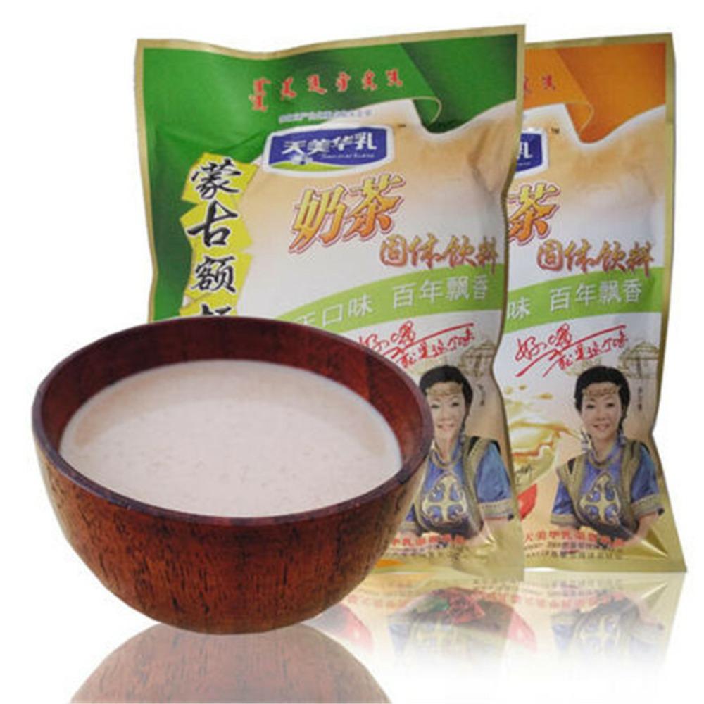 Premium Mongolian Milk Tea Powder Instant Salty Sweet Suutei Tsai Herbal Drink 300g Resealable Bag