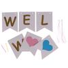 Birthday Decoration Welcome Baby Banners Paper Flags Baby Shower Banners