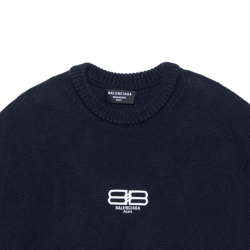 Balenciaga Bb Paris Icon Large Fit Sweater 696226T32528065