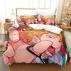 Pochita Chainsaw Man  Printed Bed Set Duvet Cover Pillowcase Bedding Set Bed Linen Sheet Quilt Cover Full Queen King Size