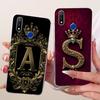 Чехол для Realme 3 Pro Прозрачный Роскошная Корона Буквы от A до Z 2D Плоский Узор Мягкий Чехол для Телефона Для Realme 3Pro RMX1851 Обложка