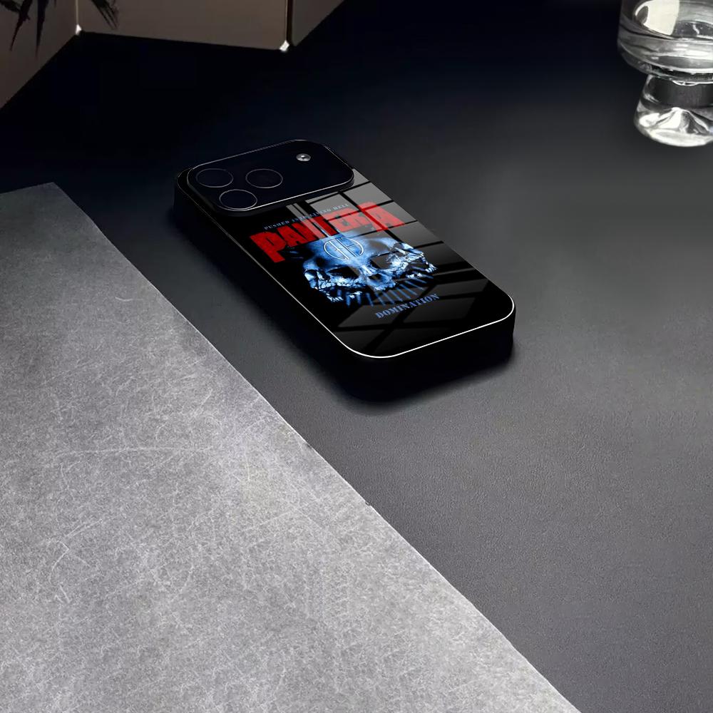 Чехол для телефона Rock Band Music P-Pantera Закаленное стекло Для IPhone 17 15 16 14 12 13 11 Pro XS Max Plus Mini Чехол