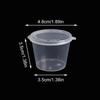 30Pcs Disposable Takeaway Hinged Lids Food Containers Sauce Cup Pigment Paint Box Palette