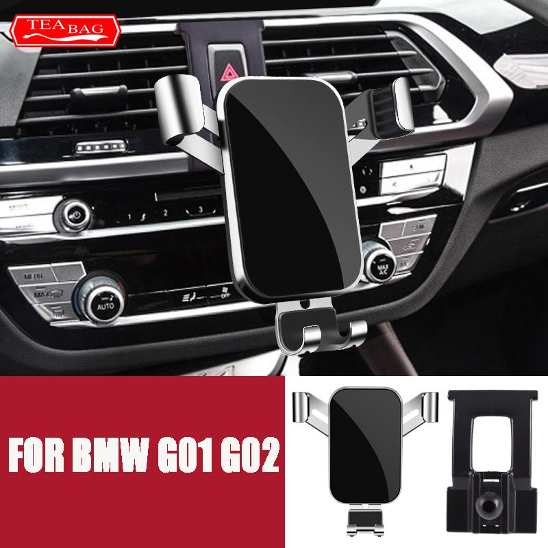 Car styling Mobile Phone Holder For BMW G01 X3 G02 X3 2017 2018 2019 2020 Air Vent GPS Gravity Stand Special Navigation Bracket