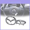 Центральная эмблема рулевого колеса Mazda M3 M6 с серебряными наклейками на кузов автомобиля для автомобиля