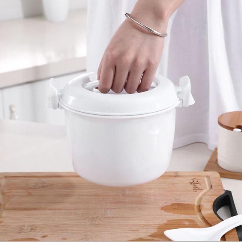 Reliable Quality Microwave Oven Rice Cooker Food Steamer Pot Cooking Utensil Insulation Lunch Box