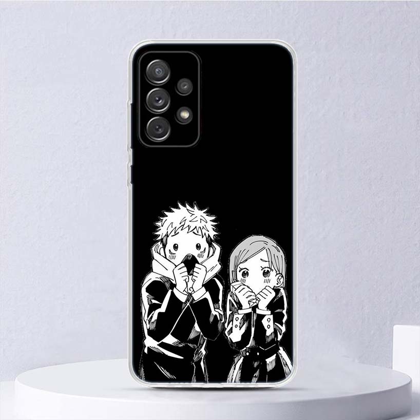 Черно-белый Kaisen J-Jujutsu Мягкий чехол для Samsung Galaxy A16 A15 A14 A13 A56 A55 A54 A53 Чехол для телефона A26 A36 A25 A35 A24 A34 A2